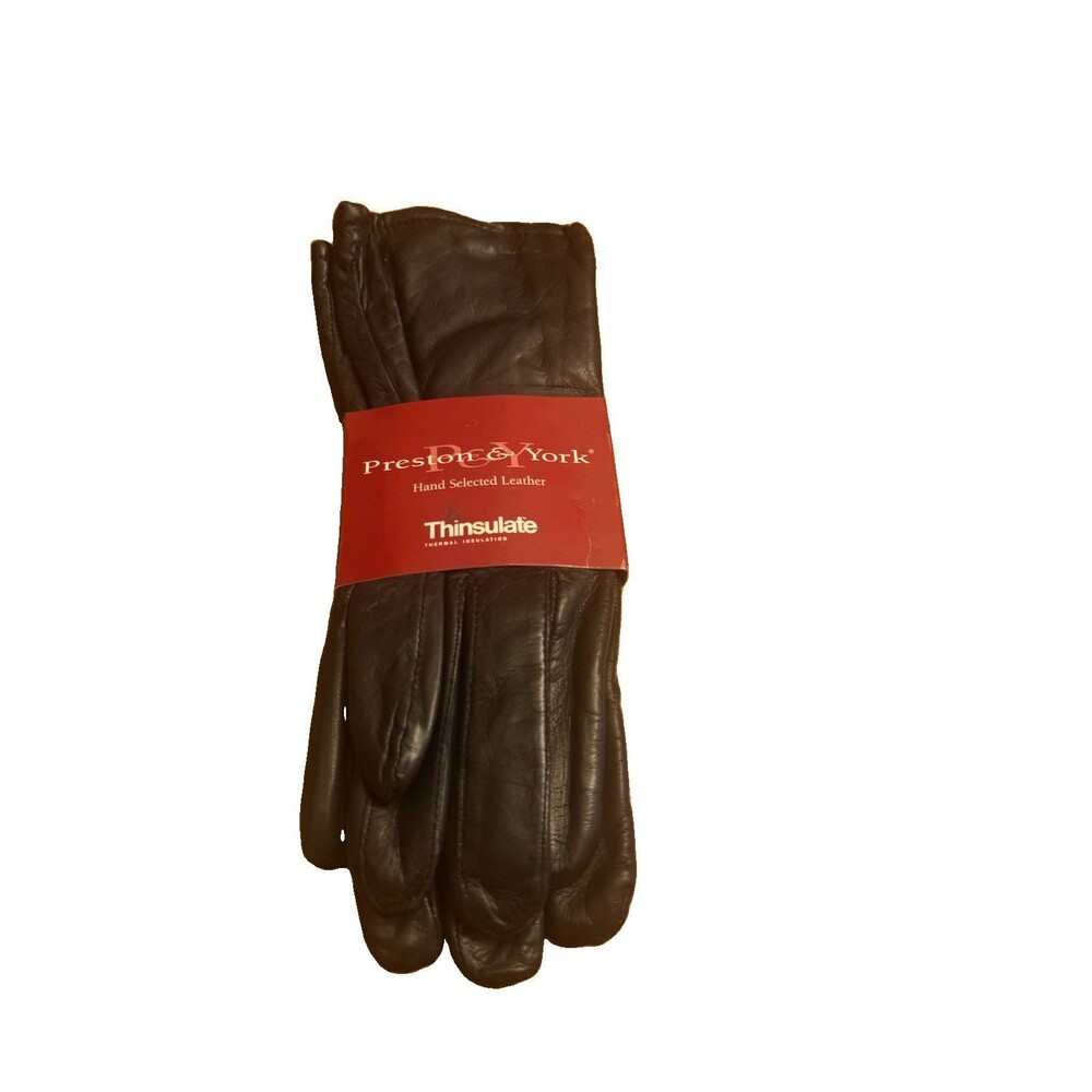 Preston & York Thinsulate Women’s Real Leather Gloves Size XL
